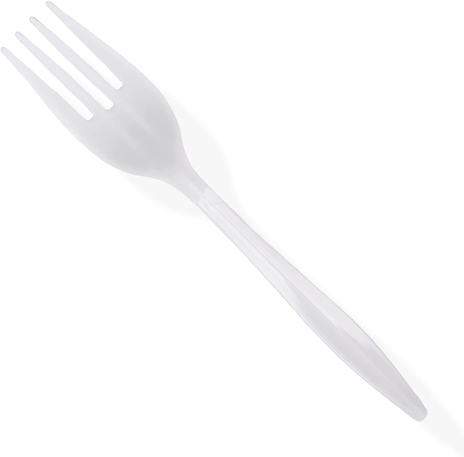 PAMI Medium-Weight Disposable Plastic Forks [400-Pack] - Bulk