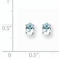thumbnail image 2 of 14K White Gold Aquamarine Earrings, 2 of 2