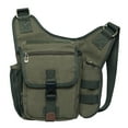 thumbnail image 1 of Bolso bandolera de lona vintage para hombre KAUKKO FH03-4-VERDE, 1 of 5
