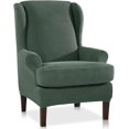 thumbnail image 1 of Housse Extensible Jacquard pour Fauteuil à Oreilles Housse de Fauteuil à Oreilles Housse de Fauteuil à Oreilles Housse de Meuble pour Fauteuils à Oreilles 2 Pcs (Housse de Base+housse de Coussin de Siège), 1 of 7