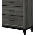 thumbnail image 6 of Kings Brand Furniture Ambroise Wood Dresser & Mirror (Gray/Black), 6 of 6