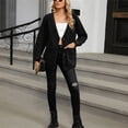 thumbnail image 5 of YooGuoGuo Women's V-neck Denim Jacket Long Sleeve Jackets Casual Button Jean Coat with Pockets, 5 of 6