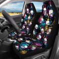 thumbnail image 2 of Binienty Skull Tie Dye Car Interior Covers, 4 Pcs Front and Rear Split Bench Automobile Seat Cover Fashion Auto Interior for Auto Truck Van SUV Easy to Install, 2 of 6
