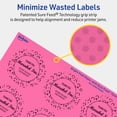 thumbnail image 5 of Avery Printable Round Labels, Bright Pink, 2" Diameter, 120ct, 5 of 11