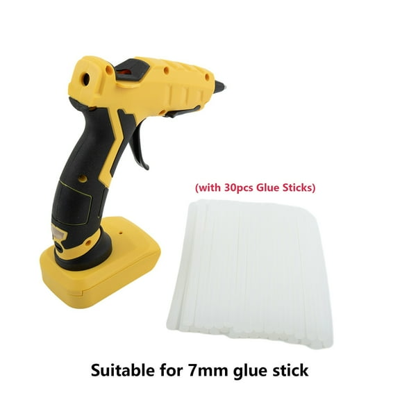 20V 40W Cordless Hot Glue Tool for 18V Battery Power Tool with 30Pcs Glue