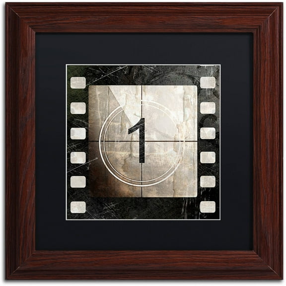 Trademark Fine Art "Vintage Countdown I" Canvas Art by Color Bakery Black Matte, Wood Frame