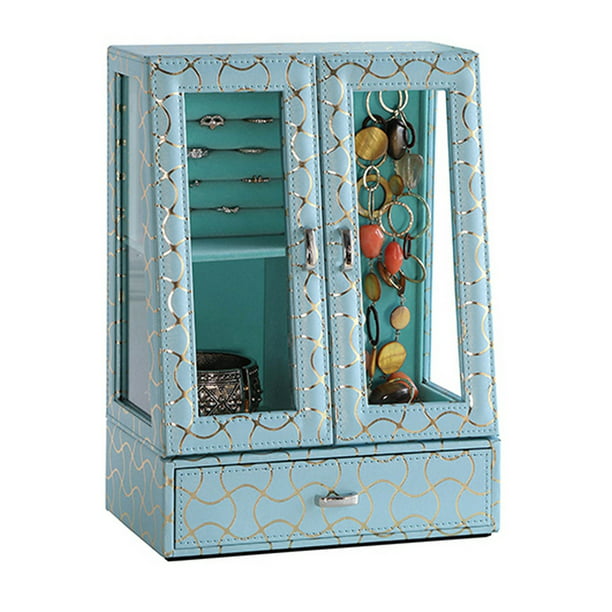 Jewelry Case With Mini Armoire Design, Mini Jewelry Armoire