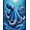 Navy Blue, Pattern 13, variant on ODIKA 8'x10' Washable Area Rug Non-Slip Chair-Friendly Mat Navy Octopus Animals Nautical Tentacle Vintage Creature Motif for Dining Room, Large Office, Lounge