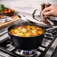 thumbnail image 3 of Alva Maestro Nonstick Ceramic Saucepan with Lid 2Qt. - Easy to Clean, Oven Safe and Made without Harmful Chemicals - Induction and All Stovetop Compatible with Even Heat Distribution, 3 of 10