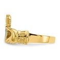 thumbnail image 4 of Auriga 14k Yellow Gold Enamel Claddagh Ring Size- 7 for Women, 4 of 6