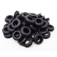 thumbnail image 2 of Pkg of 50 - Black SBR Rubber Push-in Grommet - Inner Diameter 5/8", Outer Diameter 1 1/8", Fits Panel Hole 7/8", Fits Panel Thickness 1/8", 2 of 5
