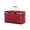 B004- Red, variant on Portable Outdoor Cooler, Small Insulated Cooler Tote Bag, Waterproof Picnic Basket, Foldable Insulated Tote Bag with Zipper, 16X9X8 Inch Navy Blue Oxford Cloth Picnic Bag with