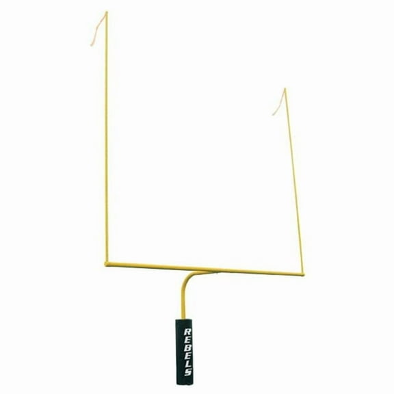All Star CLG-SY Galvanized Steel-Aluminum 4.5 in. Safety Yellow College Football Goalpost, Scarlet