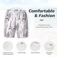 thumbnail image 5 of Balery Lavender Flowers Mens Swim Trunks Swim Shorts for Men Quick Dry Inseam Beach Shorts with Compression Liner Pocket-Small, 5 of 9