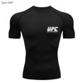 thumbnail image 1 of camiseta fitness hombres compresión correr apretado deporte camiseta entrenamiento jogging camisas gimnasio secado rápidopangjing, 1 of 4