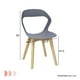 thumbnail image 3 of Set de Comedor Mesa Rectangular Mundo In Muebles Oslo Negro + 4 Sillas Moura Gris, 3 of 7