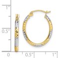 thumbnail image 2 of Boucles d'Oreilles Créoles Ovales en Or Jaune 10k, 2 of 6