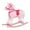 Pink, variant on Toddler Rocking Horse, Pink White Soft Seat Wooden Polyester Frame, Realistic Neighing/Galloping Sounds , 110lbs Capacity for 36  Months