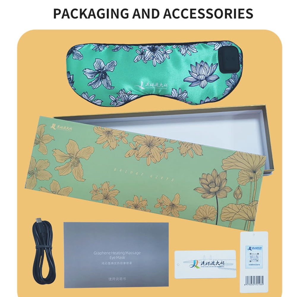Silk Massage Heating Eye Mask Vibration