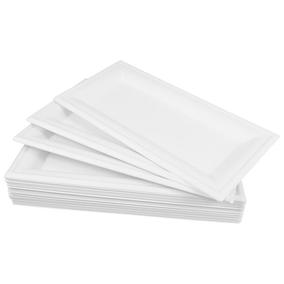 KAKOWELY 50 platos de papel pequeños, platos de papel, platos de repuesto para cena, platos de papel para festivales, platos desechables para tartas.