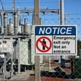 thumbnail image 7 of Emergency Exit Only Not an Entrance Sign, Industrial Exit Emergency Fire Sign 8"x12" UV Resistant for Indoor Outdoor Workplace, 7 of 7