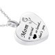 thumbnail image 5 of 2 Collares De De Ceniza Conmemorativa De Recuerdo De Cremación Con Colgante De Corazón De Acero Inoxidable Yinane  collar de cremación para cenizas, 5 of 8