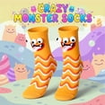 thumbnail image 6 of Funny Novelty Animal Non Slip Gripper Socks for Kids Crazy Boys Girls Crew Socks 3-10 Years, 6 of 7