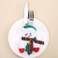 thumbnail image 3 of 4 piezas de cubiertos para fiesta de Navidad, vajilla, tenedor, cuchara, bolsa y funda Muñeco de nieve 1, 3 of 9