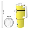 thumbnail image 4 of Yiaed Minions Imprimé 40oz Contenant Isotherme à Double Paroi en Acier Inoxydable Tasse de Voyage Isolée sous Vide avec Poignée Aventure Réutilisable, 4 of 8