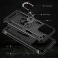 thumbnail image 6 of Allytech Rugged Case for iPhone 15 Pro Max, Military Grade Protection Shockproof Non-Slip Cover with Metal Rotatable Ring Stand, Magnetic Car Mount Holder Fashion Case for iPhone 15 Pro Max - Black, 6 of 7
