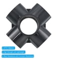 thumbnail image 4 of Uxcell 50mm ID UPVC Elbow Fitting 6 Way PVC Pipe Fittings Connector Furniture Pipe Joint 2 Pack, 4 of 5