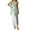 Mint Green, variant on Women's Satin One Shoulder Maxi Dress - Summer Silk Formal Elegant Backless Ruffle Sleeveless Wedding Guest Gown(Black/L)