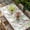Green Pink, variant on Colorful Flowers Table Cloths for 6 Foot Rectangle Tables, Spring Floral Leaves Botanical Country Beige Patio Waterproof Elastic Fitted Tablecloths, Washable Rectangular Table Cover for Camping