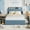 blue, variant on Twin Size Bed Frame with 2 Storage Drawers, Bedframe with Storage Headboard, Upholstered Bed Frame, No Box Spring Needed, Easy Assembly, Yellow