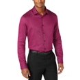 thumbnail image 2 of Alfani Mens Vesper Twill Button Up Shirt, Pink, X-Large, 2 of 3