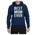 thumbnail image 2 of Wild Bobby, Best Mom Ever Mothers Day Gift, Mother's Day, Unisex Graphic Hoodie Sweatshirt, Navy, Small, 2 of 3