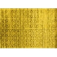 thumbnail image 1 of Ahgly Company Indoor Rectangle Abstract Yellow Contemporary Area Rugs, 7' x 9', 1 of 4