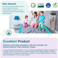 thumbnail image 6 of 2 Inch Queen(60"x80") Memory Foam Mattress Topper, Cooling Gel Ventilated Design for Pressure Relief, CertiPUR-US Certified, 6 of 11