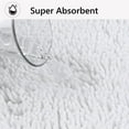 thumbnail image 5 of Tripumer Chenille U-Shaped Mat Toilet Counter Rug 20 x 20 inch Bathroom Rug Bathroom Mat Extra Soft Bathroom Rugs Bathroom Water Absorbent Machine Washable White, 5 of 8