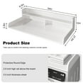thumbnail image 2 of 2-Tier Washer and Dryer Countertop with 2.8" H Guard, Laundry Countertop Cover, Large Space Laundry Topper for Laundry Room Organization and Storage, White, 2 of 9