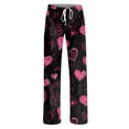 thumbnail image 6 of Youpwaven Women's Valentine's Day Heart Printed Sleep Pants - Cozy Pajama Bottoms, Drawstring Waist Comfortable Loungewear for Valentine Nights, 6 of 7