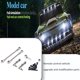 thumbnail image 3 of Brazo de Montaje de Servo Ounissouiy 1/28 para Coches RC Tipo 2 Plata, 3 of 6