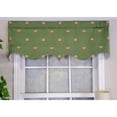 thumbnail image 2 of RLF Home Modern Design Classic Flower Pot Regal Style Window Valance  50" x 17" Emerald, 2 of 4