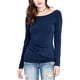 thumbnail image 1 of Rachel Roy Blusa de punto fruncido para mujer, azul, mediana, 1 of 2