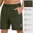 thumbnail image 6 of BASSDASH Men's 7" Inseam Hiking Fishing Shorts UPF 50+ with 3 Zipper Pockets Lightweight Water Resistant Quick Dry Outdoor FP12M, 6 of 8