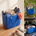 thumbnail image 3 of CALLINOX Women's Waterproof EVA Beach Tote Bag 3-Piece Set,Royal blue., 3 of 7