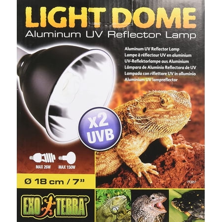 Exo Terra Light Dome, 5.5 Inches | Aluminum UV Reflector Lamp for Reptile Terrariums