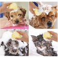 thumbnail image 7 of LQQBOX Pet Grooming Bath Massage Brush Soft Silicone Bristle for Long Short Haired Dogs Cats Shower, 7 of 7