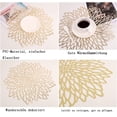thumbnail image 3 of Manteles redondos de PVC resistentes a las manchas, antideslizantes, resistentes al calor, perfectos para la cocina, eventos y más, 3 of 5