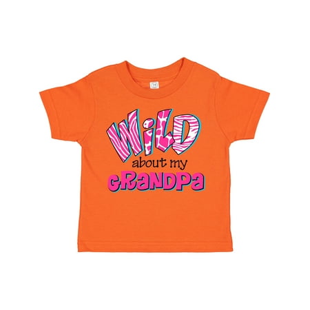 

Inktastic Wild About Grandpa Gift Toddler Toddler Girl T-Shirt